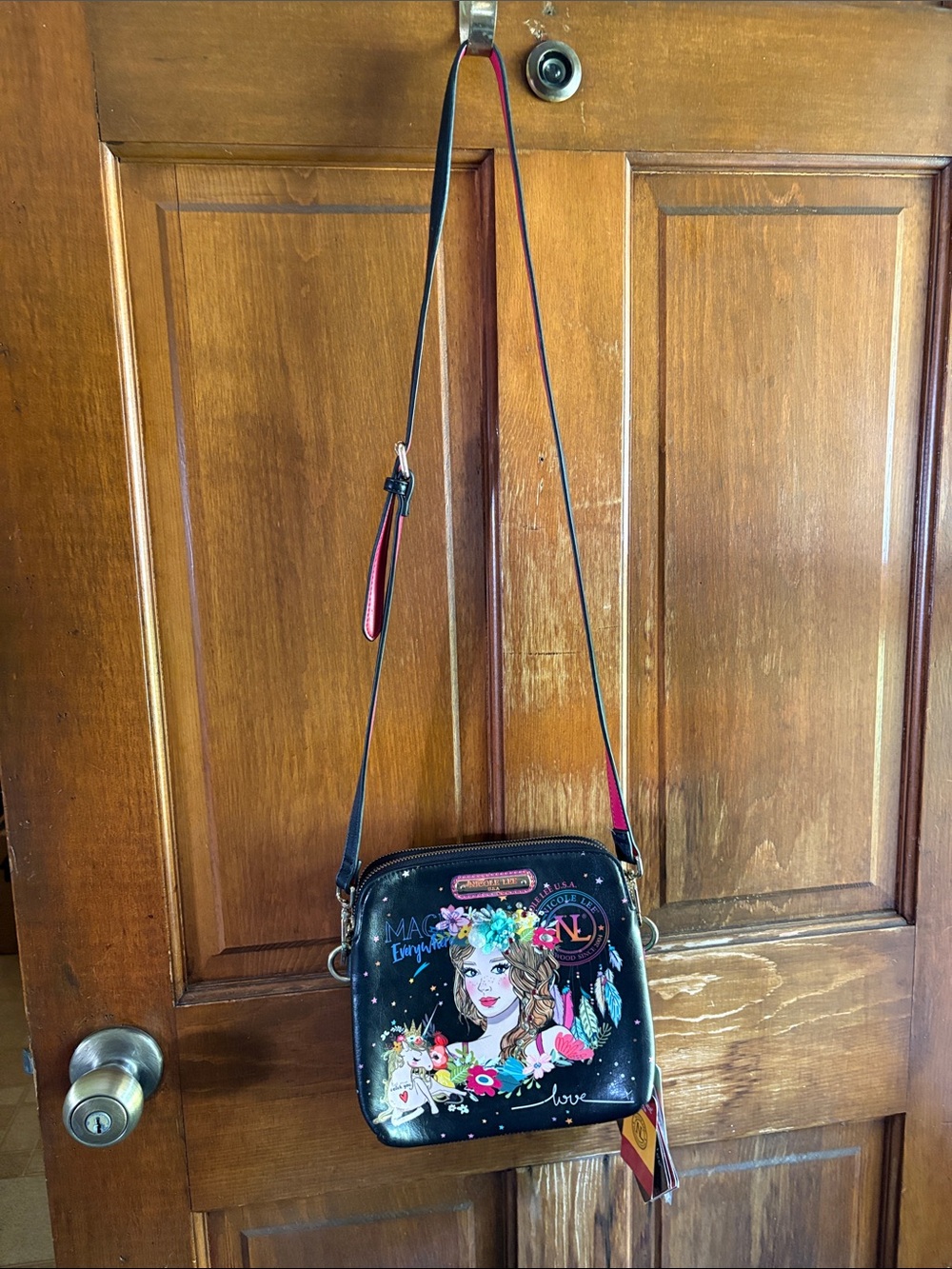 exclusive Nicole Lee Love Your Look Crossbody Bag.
